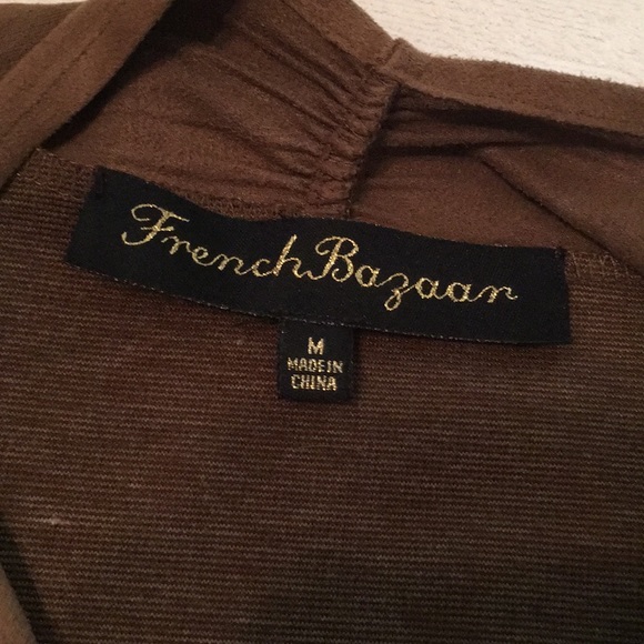 Brown Cardigan with Suede - Picture 3 of 4